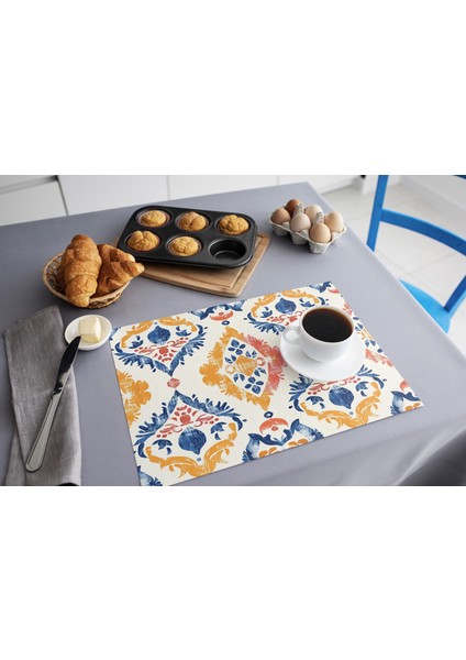 Sofralar Için Renkli Polyester Mat
