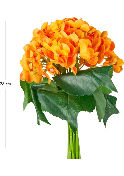 Yapay Ortanca Turuncu 28 Cm. modelleri