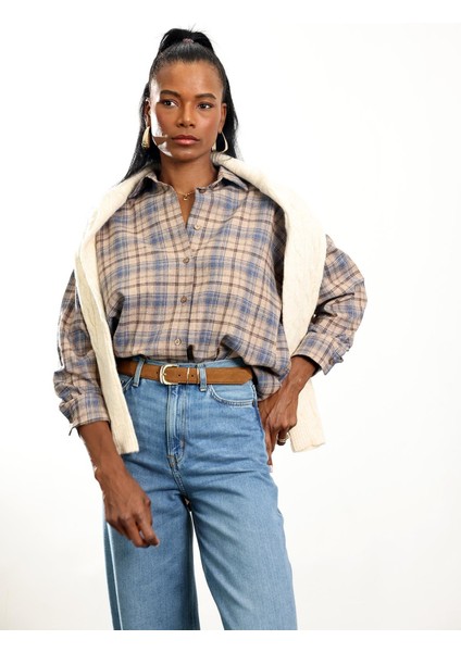 Vizon Ekoseli Oduncu Gömlek modelleri