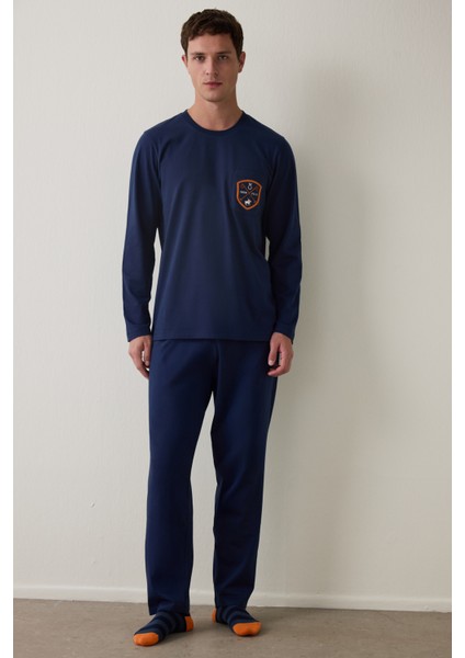 Horse Erkek Oversize Uzun Kollu Pijama Takımı