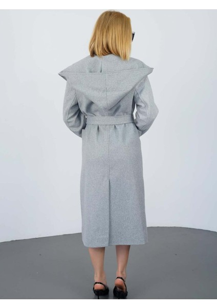 Kapşonlu ve Astarlı Kaşe Manto fiyatları