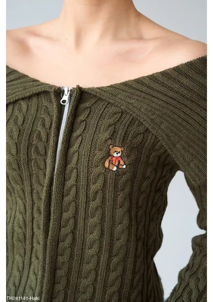 Fermuarlı Ayıcıklı Hırka fiyatları