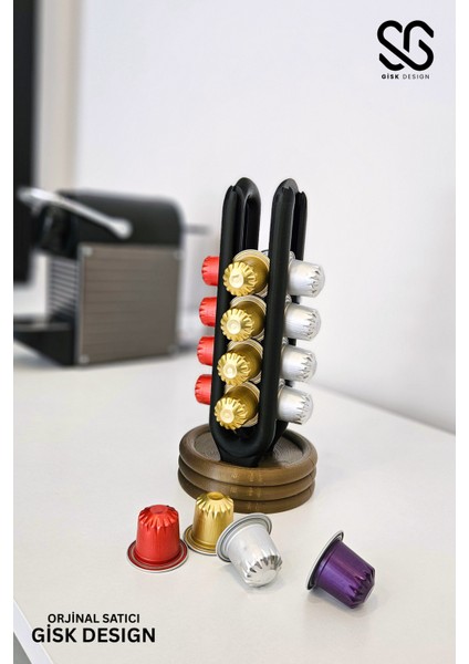 Nespresso Kahve Kapsül Standı | Mutfak Kahve Köşesi Organizer Dekor