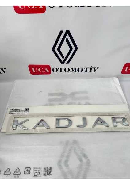 Arka Kapak Bagaj Yazısı - Renault Kadjar 908924449R