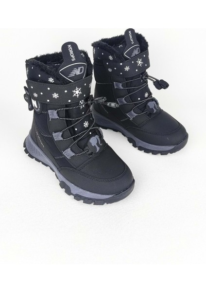 Çocuk Bot Içi Kürklü Kaymaz Taban Bantlı Ortopedik - Siyah - 28 modelleri