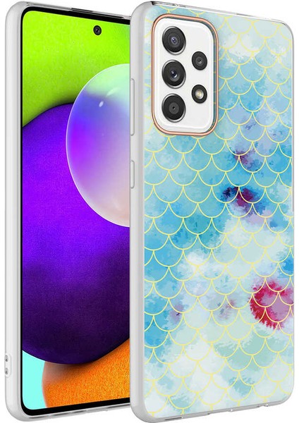 Galaxy A72 Kılıf Senk Bella Kapak-Mavi