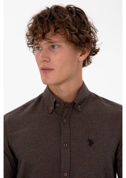 Erkek Kahverengi Gömlek Basic 50316721-VR029 fiyatları