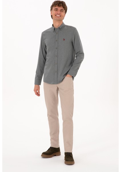 Erkek Gri Gömlek Basic 50316721-VR024 fırsatları