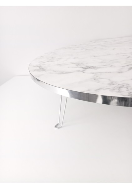 Yuvarlak Gümüş Detaylı Yer Sofrası Yemek Masası Mutfak Masası fiyatları