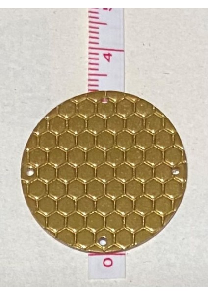 Pleksi Desenli Kalın Plastik Pul 3.2cm. 25GR. 20 Adet. Sarı. fiyatları