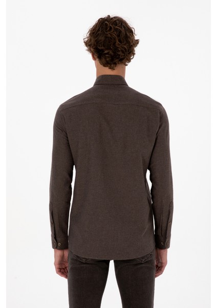 Erkek Kahverengi Gömlek Basic 50316721-VR029 indirimleri