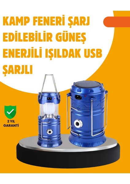 USB Şarjlı Çok Fonksiyonlu Kamp Feneri – Taşınabilir ve Dayanıklı