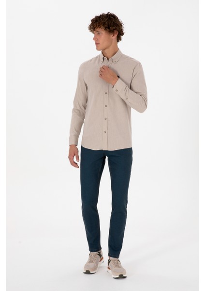 Erkek Bej Gömlek Basic 50316721-VR011 fırsatları