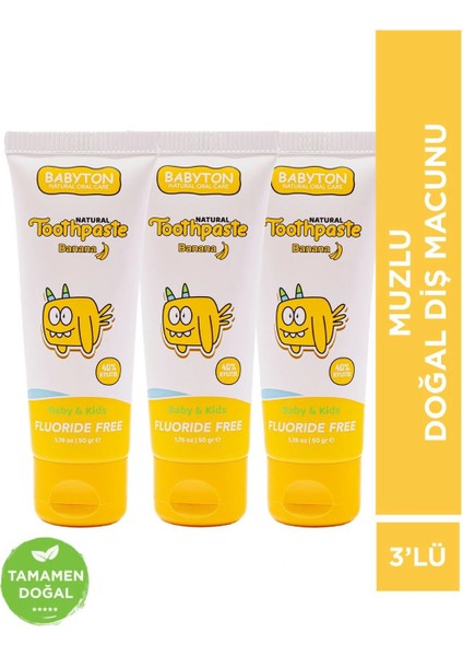 Muz Doğal Macun 3'lü Set 50 gr