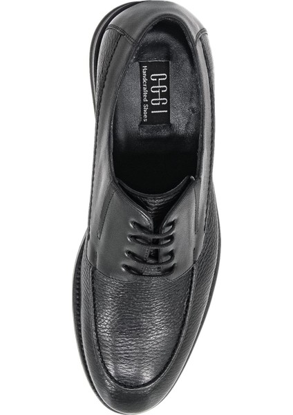 033500-16 Kösele Erkek Klasik Ayakkabı - Siyah