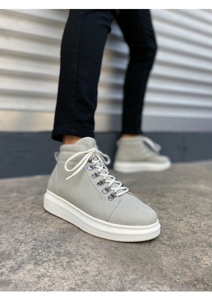 Atto Bağcıklı Ortopedik Taban Süet Erkek Spor Bot SBT - Gri fiyatları