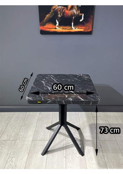 Zeren Kare Balkon Masası Mutfak Yemek Masası 60 cm modelleri