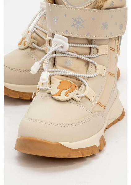 Çocuk Bot Içi Kürklü Kaymaz Taban Bantlı Ortopedik - Krem - 28 modelleri