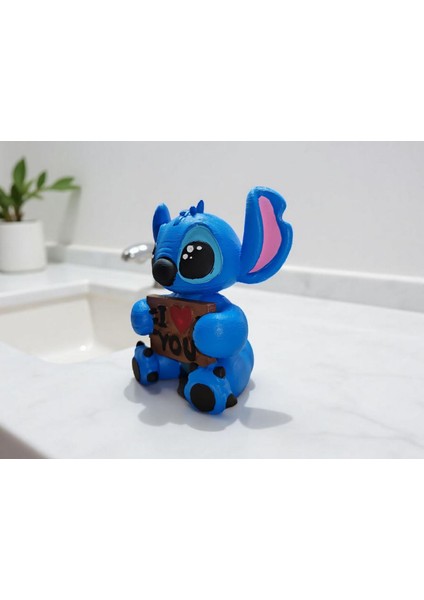 Stitch ve Angel I Love You Dekor Figür Oyuncak modelleri