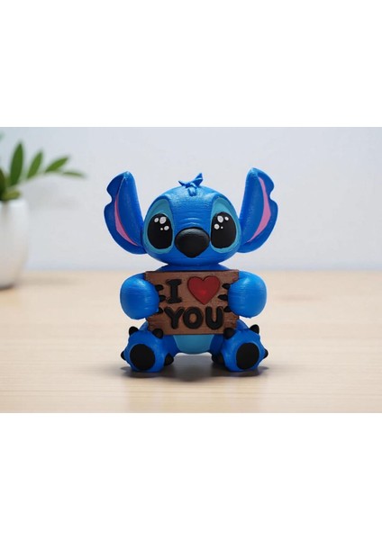 Stitch ve Angel I Love You Dekor Figür Oyuncak fırsatları