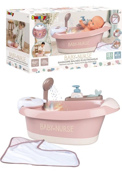 7600220368 Baby Nurse Sesli ve Işıklı Balneo Banyo Seti -Simba