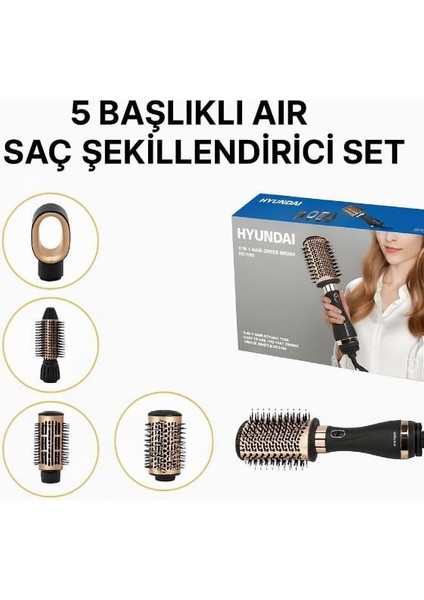 5 Başlıklı Air Saç Şekillendirici SET-1721