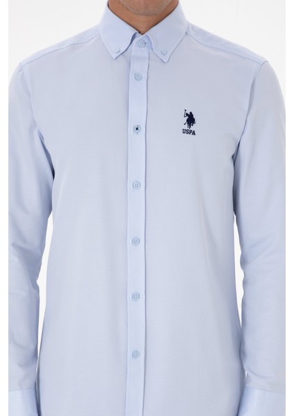 Erkek Açık Mavi Gömlek Basic 50307693-VR003