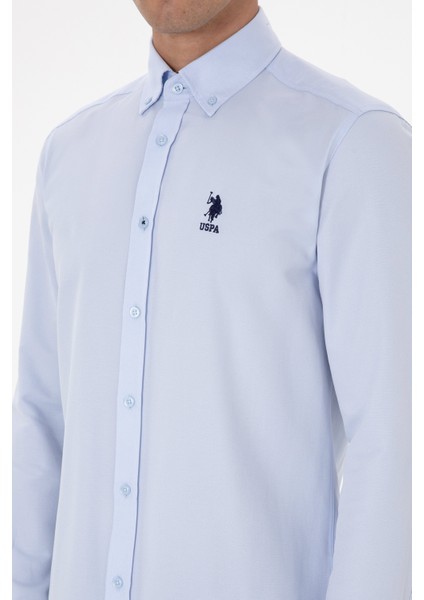 Erkek Açık Mavi Gömlek Basic 50307693-VR003