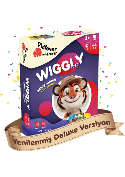 Wiggly Wild Deluxe, Renk ve Sayı Eşleştirme Kart Oyunu (3-6 yaş)