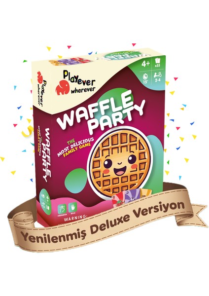 Waffle Party Deluxe, Dikkat, Görsel Algı ve Refleks Geliştiren Kart Oyunu (4-7 Yaş)