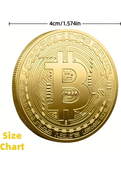 Altın Kaplama Bitcoin Anma Madeni Coin - Arkadaşlar Için Benzersiz Koleksiyonluk Hediye modelleri