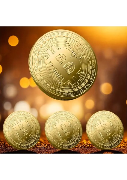 Altın Kaplama Bitcoin Anma Madeni Coin - Arkadaşlar Için Benzersiz Koleksiyonluk Hediye fırsatları