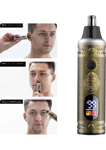 Depomix Profesyonel Saç Sakal Vücut Kulak ve Burun Tıraş Makinesi 3 Başlıklı indirimleri