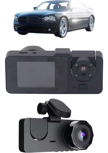 Depomix Gece Görüşlü Dvr 3 Lensli Araç Içi Sürüş Kamerası Video Kaydedici