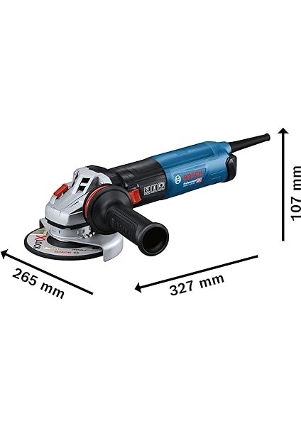 Professional Measurement Gws 17-125 S Açılı Taşlama Makinesi (1.700 Watt, Ilave Sap, Koruyucu Kapak, Klipsli Ayırma Koruma Kapağı, Toz Filtresi, Iki Delikli Anahtar, Tutma Flanşı, Germe Somunu) modelleri