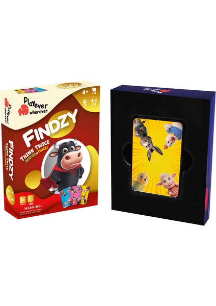 Findzy Deluxe, Dikkat Güçlendiren Eğlenceli Kart Oyunu (4-7 Yaş) fırsatları