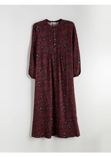 Hakim Yaka Desenli A Kesim Elbise (W5) indirimleri