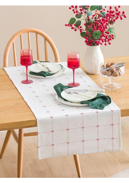 Çizgi Nakışlı Runner 45X150 cm (W5)