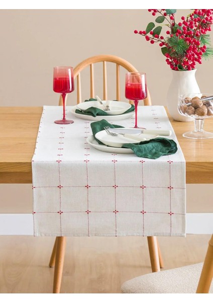 Çizgi Nakışlı Runner 45X150 cm (W5) fiyatları