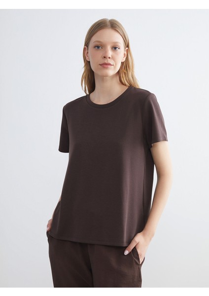 Yeni Sezon Bisiklet Yaka Kadın Tişört