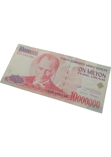 7. Emisyon 10.000.000 Türk Lirası Koleksiyon Kağıt Para Eski Para Hobi Hediye Antika Para