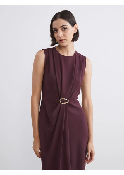 Büzgülü Belden Oturtmalı Elbise (W5) modelleri