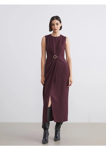 Büzgülü Belden Oturtmalı Elbise (W5) indirimleri