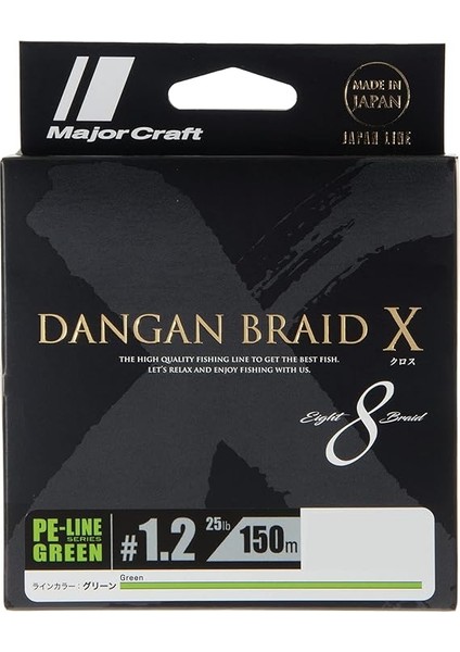 Craft Dangan x Braid Ip Dbx8 Pe 1.2/0.16MM/25LB/11.34KG/150 Metre Yeşil fiyatları
