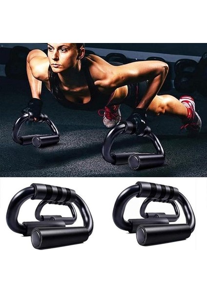 S Şekli Push Up Standı Alüminyum Şınav Aleti Spor Aracı Fitness Göğüs Egzersiz Ekipmanları