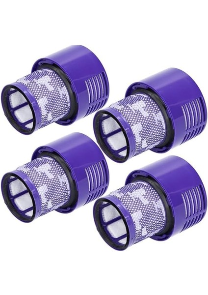 Bags | Dyson V10 SV12 Cyclone, Absolute Extra, Animal, Total Clean, Modellere Uyumlu Hepa Filtre - 4'lü Set