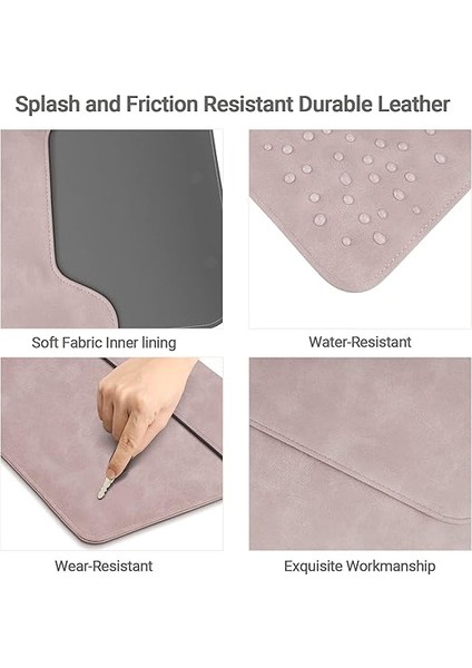 13-13,5 Inç Dizüstü Bilgisayar Kılıfı Deri Su Geçirmez Koruyucu Kılıf Çanta 2023 2021 MacBook Pro 14 M3 M2 M1,2022 MacBook Air 13.6 M2, 2012-2020 2022 MacBook Air/pro 13 M1 M2, Surface Laptop modelleri