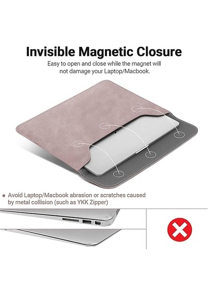 13-13,5 Inç Dizüstü Bilgisayar Kılıfı Deri Su Geçirmez Koruyucu Kılıf Çanta 2023 2021 MacBook Pro 14 M3 M2 M1,2022 MacBook Air 13.6 M2, 2012-2020 2022 MacBook Air/pro 13 M1 M2, Surface Laptop fırsatları