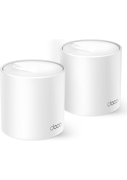 Deco X10 3-Pack , AX1500 Mbps, 520 M²'ye Kadar Kapsama Alanı, 120 Cihaza Kadar Bağlantı, Gigabit Portlu, Mobil Uygulama ile Kolay Kurulum,yapay Zeka Destekli Wi-Fi 6 Mesh Sistemi