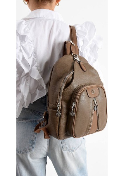 ,çok Cepli,kullanışlı, vizon Bayan Sırt Çantası modelleri